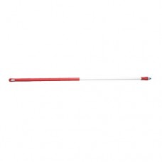 Кий для щітки 1300*32, ергономічна ручка склопластик, колір червоний ХАССП