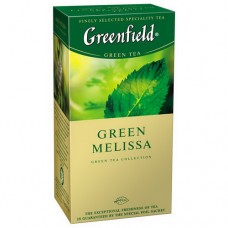 Чай зелений з мелісою (25шт*1,5г)  Green Melissa Greenfield Хорека