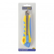 Ніж канц. 18мм жовто-голуб. BM.4618