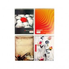 Блокнот, А5, клітинка, (50арк), спіраль, асорті, м/о,