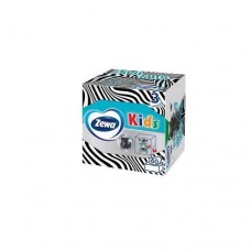 Серветки д/обличчя Zewa Zoo Box, 3 шари, 60 шт