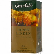 Чай чорний з медом (1,5г*25шт) Honey Linden Greenfield