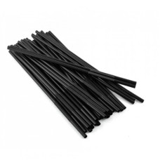 Трубочка Артистик, черная с длинной гофрой, 260 мм, d=5,5 мм, 100 шт/уп 