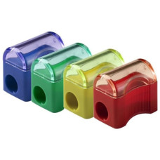 Точилка пластик. с контейнером MIX  KL889