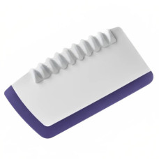 Шпатель скребок для теста пластиковый с силиконовым краем 180*100*20 мм