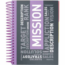 Блокнот  А5, 120арк., клітинка, спіраль збоку, з розділювачами,пластикова обкладинка,  кольору фіолет   8405-07-А