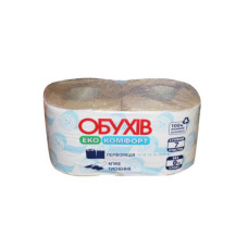 Туалетная бумага, макулатурная (95мм*110мм) 360 отрывов "Обухов Комфорт"  (2шт)