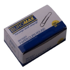 Скріпка канцелярська, 50мм (100шт), BM.5001