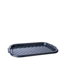 Поднос прямоугольный (295*210*15 мм) цвет серый камень