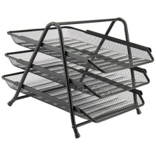 Лоток горизонтальный метал. 3отд., черный Ах2122-01-А Лоток горизонтальный метал. 3отд., черный Ах2122-01-А