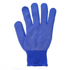 Рукавички трикотажні з мікрокрапкою, р.10 сині Рукавички трикотажні з мікрокрапкою, р.10 сині