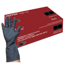 Рукавички латексные черные размер L (8-9) 1 пара HIGH RISK HOFFEN Рукавички латексные черные размер L (8-9) 1 пара HIGH RISK HOFFEN