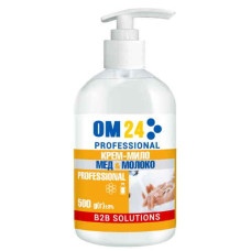 Крем-мило (500 мл), с дозатором ОМ24 Мед-Молоко Крем-мило (500 мл), с дозатором ОМ24 Мед-Молоко