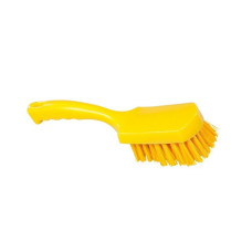 Щітка з ручкою 275*70, поліестер,(довжина щетини 35мм) колір жовтий Щітка з ручкою 275*70, поліестер,(довжина щетини 35мм) колір жовтий