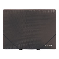 Папка пласт. А4 2 резинки черная E31601-01