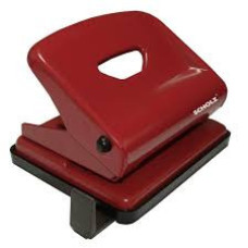 Дырокол с линейкой, (25л), металлический корпус, 4318