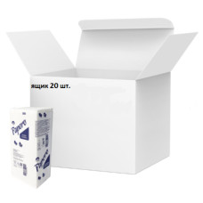 Полотенца бумажные целлюл. (210*220мм/150л) 2-х слойн,V сложен. белые "Papero" RV023 (ящик 20 уп)