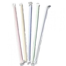 Трубочка для сока, цветная прямая в индивидуальной упаковке, 220 мм, d=4,8 мм, 200 шт/уп 