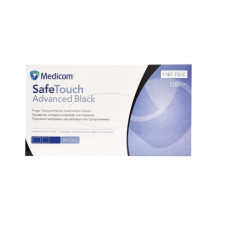 Перчатки нитриловые не опудр. M (100 шт) черная Safe Touch Advanced 1187P-C