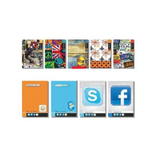 Блокнот  А6 100л, спираль сбоку MIX 019-МВ-1