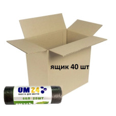 Пакет для мусора 60л/20шт HD (55*65) 12 мкм черный ОМ24 B2B Solutions (ящик 40 шт)