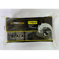 Губки кухонные (95*65*35мм/5шт) черная