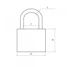 Замок навесной Ектра 40мм 