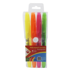 Набор маркеров текст. клиновидных (2-4мм) 4шт KL0730