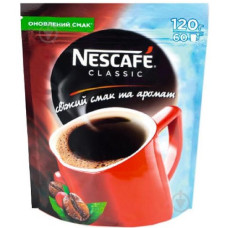 Кофе (120г) растворимый в мягк. уп, Nescafe Classic 