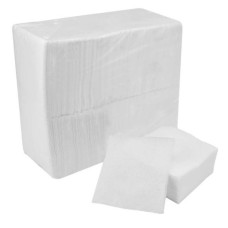Салфетки бумажные (24см*24) двухслойные белые (200шт) 