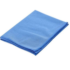 Салфетка микрофибра (30*30см) для окон и зеркал без упаковки синяя