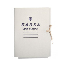 Тека на зав'язках, картон, А4 30мм, 100500