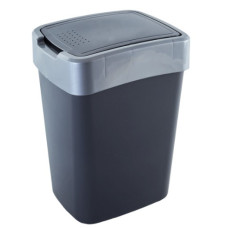 Ведро для мусора  пластик 45л какао, с плавающей крышкой 123068