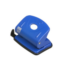 Дырокол с линейкой (20л), металл, синий, BM.4037-02