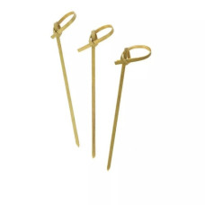 Шпажка бамбуковая с узелком  9см, 100 шт/уп Шпажка бамбуковая с узелком  9см, 100 шт/уп