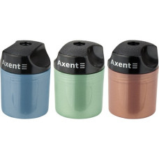 Точілка з контейнером, корпус пластік, асорті, 1153-А