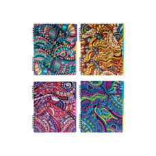 Блокнот  А5 120л # п/о, боковая спираль, с разделителями, "Ethnics" O20356