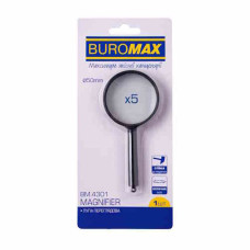 Лупа 5-кратна (D50мм), пласт. ручка BM.4301