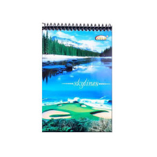 Блокнот, А6 клітинка, (48арк), СБВ-17, спіраль зверху