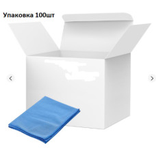 Салфетка микрофибра для окон и зеркал (30*30см)  100 шт