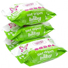 Серветки вологі з клапаном, (120шт) BABY