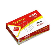 Скріпка 28мм (100шт) KL1801