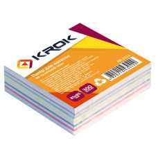 Блок паперу 85х85х25мм, 300арк. не склеєний, мікс, Krok KR-2111