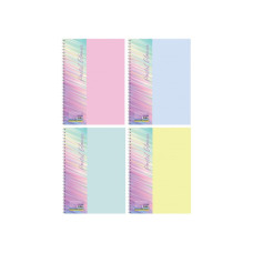 Блокнот  А5  80арк # п/о, спіраль збоку, колір мікс E20308