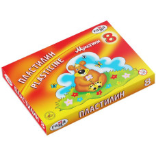 Пластилін "Мультики" 8цв. (160гр)