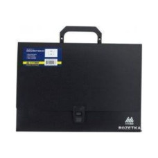 Портфель А4, поліпропілен, на 3 відділення, чорний