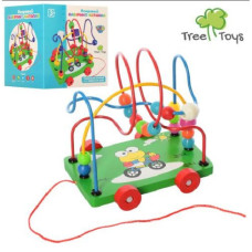 Игра деревянная лабиринт каталка MD2386