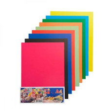 Картон кольоровий,  А4 9 аркушів