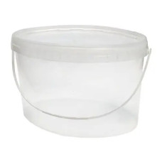 Ведро пластиковое (5л) овальное, пищевое