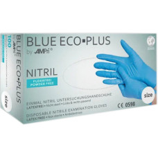 Перчатки нитриловые не опудренные р.M (100 шт) синие BLUE ECO-PLUS